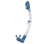 Baoblaze Tubo de Buceo de Silicona Snorkel Seco con Válvula de Sellado Purga en Base y Abrazadera Rápida Tubo Flexible Plegable Adecuado para Entrenamiento de Snorkel Playa Piscina, Azul Real