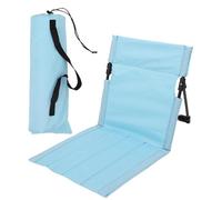 Baoblaze Tumbona de Playa para Exteriores, Plegable, con cojín para el Suelo, Ideal para y Relajarse, Azul Claro