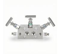 Baoblaze Válvula de Presión Conjunto de Control Trípode Bloque Acero Inoxidable NPT Ajuste Fino Sellado Adecuada para Instrumentación Industrial Calibración de