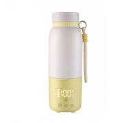 Baoblaze Vaso Calentador Eléctrico Carga Rápida Tipo C, Termo Eléctrico con Pantalla Digital, Portátil, con Enchufe Coche, para Viajes, Oficina, Inalámbrico 35-65℃