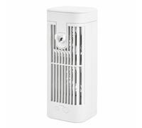 Baoblaze Ventilador Escritorio Oscilante con Diseno Compacto y Almacenamiento Facil para Oficinas Dormitorios y Mesitas Noche con Uso, Style to 1