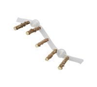 Baoblaze Ventosa de Madera, Percha de Juguete, Ventana y Ducha, Juguetes, Jaula, Accesorios, Soporte de Juego para Loros, Agapornis, Estilo c
