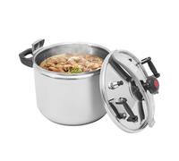 BAOCHADA Olla a presión profesional, 7-40 L, acero inoxidable, con funciones de protección para familias numerosas, ideal para guisar, cocinar y cocinar, apto para lavavajillas, resistente al calor