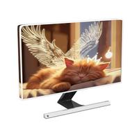 Baocicco Lovely Cat - Funda impermeable para pantalla de ordenador portátil de 22, 23, 24, 25 pulgadas, antiestática, a prueba de polvo, LCD/LED/HD con alas para computadora, diseño de animales lindos