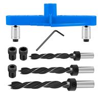 BAODBF Dispositivo de tacos, guía de perforación multifuncional 2 en 1, dispositivo de agujero de bolsillo de 6/8/10 mm, dispositivo de tacos, bloque de perforación, dispositivo de perforación para