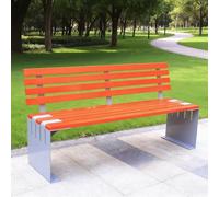 Baodiale Banco de jardín, Silla Larga al Aire Libre para Todo Clima Asiento de 2 Personas, Banco de Patio de Madera Maciza para jardín, Porche y Parque