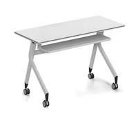 Baodiale Mesa de conferencias Plegable, Modular y compacta, con Ruedas con Freno, Ideal para talleres en Equipo.