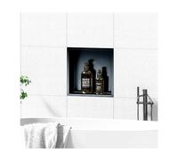 Baodiale Nicho de Ducha de Acero Inoxidable Cepillado con Estante Empotrado para Almacenamiento en la Pared del baño