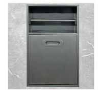 Baodiale Nicho de Ducha de Acero Inoxidable, Estante Empotrado para champú y artículos de tocador, Organizador de baño Integrado, Gris, 30 x 50 x 14 cm (11,81 x 19,68 x 5,51 Pulgadas).