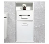 Baodiale Nicho de Ducha Empotrado de Acero Inoxidable, Estante para champú y artículos de tocador, Soporte para Cubo de Basura, Color Blanco, 30 x 66 x 14 cm (11,81 x 25,98 x 5,51 Pulgadas).