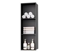 Baodiale Nicho de Ducha Empotrado Negro Mate, nicho de Pared de Acero Inoxidable 304, Estante de Ducha for baño, Inodoro, Almacenamiento de Cocina