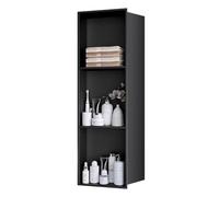 Baodiale Nicho de Ducha Negro Mate, nicho de baño Empotrado de Acero Inoxidable 304, Organizador de Ducha for Uso doméstico y Comercial