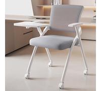 Baodiale Silla apilable for recepción de Invitados, Asiento Acolchado ergonómico Plegable, Silla for conferencias, Comercial for formación, Aula, Sala de seminarios