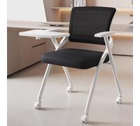 Baodiale Silla apilable for recepción de Invitados, Asiento Acolchado ergonómico Plegable, Silla for conferencias, Comercial for formación, Aula, Sala de seminarios