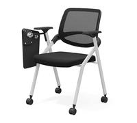 Baodiale Silla apilable for recepción de Invitados, Asiento Acolchado Premium Plegable, Silla for conferencias, Comercial for formación, Aula, seminario, Sala de reuniones, Oficina