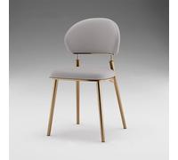 Baodiale Sillas de Comedor Modernas for Cocina. Cómoda Silla de Comedor con Patas y Respaldo de Metal, tapizada en Piel sintética. Ideal for cocinas domésticas y restaurantes.(Gray2)