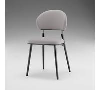 Baodiale Sillas de Comedor Modernas for Cocina. Cómoda Silla de Comedor con Patas y Respaldo de Metal, tapizada en Piel sintética. Ideal for cocinas domésticas y restaurantes.(Gray1)