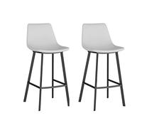 Baodiale Taburetes Altos de Bar Juego de 2 taburetes de Bar de Piel sintética Sillas de Bar para Desayuno Taburetes de mostrador Sillas de Isla de Cocina Taburetes de Bar