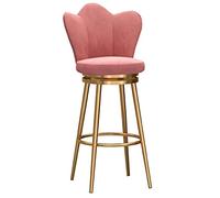 Baodiale Taburetes Altos de Bar, taburetes de Bar tapizados de Terciopelo, taburetes de Bar de Cocina con sillas Altas giratorias Midack Modernas con reposapiés para Pub en casa, Juego de 1