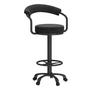 Baodiale Taburetes de Bar giratorios de Terciopelo con Respaldo capitoné y Base de Metal Ajustable for Isla de Cocina o Pub.