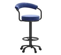 Baodiale Taburetes de Bar giratorios de Terciopelo con Respaldo capitoné y Base de Metal Ajustable for Isla de Cocina o Pub.