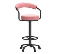 Baodiale Taburetes de Bar giratorios de Terciopelo con Respaldo capitoné y Base de Metal Ajustable for Isla de Cocina o Pub.