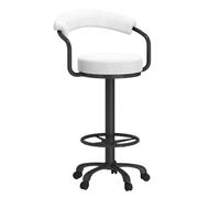 Baodiale Taburetes de Bar giratorios de Terciopelo con Respaldo capitoné y Base de Metal Ajustable for Isla de Cocina o Pub.