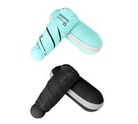 BAODINI Travel Essentials - Mini paraguas para bolso con funda, pequeño y compacto, protección solar UV, ligero, pequeño, bolsillo pequeño, apertura manual, paraguas para mujeres, niños y hombres