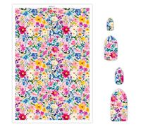 BAOFALI 12 hojas de papel de transferencia con temática floral para arcilla polimérica, hojas de transferencia de 5.82 x 3.93 pulgadas, arcilla polimérica, papel de transferencia de arcilla polimérica