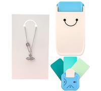 BAOFALI 2 perforadoras portátiles para etiquetas colgantes con esquina redondeada 3 en 1, herramienta de perforación para llaveros/joyas, manualidades, proyectos de bricolaje, papel/EVA, cartón