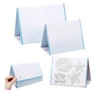 BAOFALI Juego de 10 soportes magnéticos de almacenamiento de troquelados, superficie magnética de doble cara, plegable, vertical y soporte, para almacenamiento y organización de troquelado hecho a