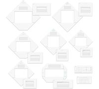 BAOFALI - Juego de 17 plantillas para hacer sobres todo en uno, herramienta para hacer tarjetas y manualidades en papel, proyectos de arte, sobres, álbumes de recortes, postales, tarjetas de Navidad