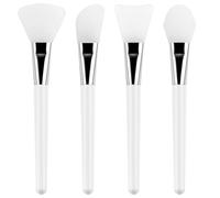 BAOFALI Juego de 4 pinceles de silicona para manualidades, espátula, pinceles de resina epoxi reutilizables, herramienta de difusión para mezclar y extender a vasos de purpurina, herramienta de mezcla