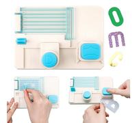 BAOFALI Mini tablero de perforación del alfabeto, perforadoras de papel de 6 x 4.25 pulgadas para manualidades, tarjetas de manualidades, álbumes de recortes, decoración de fiestas, proyectos de
