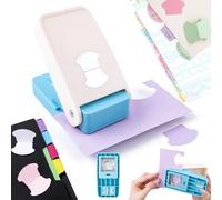 BAOFALI Perforadora de pestañas de cola de ballena para cuadernos, calendarios, planificadores o álbumes para pestañas de álbumes de recortes, diarios basura, pestañas de la Biblia, diario de