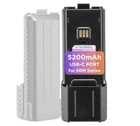 BAOFENG Batería BL-5RH Plus, 5200 mAh, puerto de carga tipo C, compatible con la serie UV-5RM, radio K5PLUS de dos vías