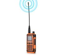 Baofeng BF 17 Two Way Walkie Talkie Long Range Dual Band Dual Recepción Transceptor de Mano con reducción de Ruido Anti interferencia Fuerte confidencialidad para Las Aventuras al (Naranja)