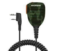 BAOFENG BF-F8HP - Altavoz impermeable para radio de mano, actualización del micrófono BF original para GMRS GM-5RH 2Pin K Mic Camo compatible con radio UV-K5 GRMS GM-5RH