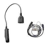 BAOFENG Cable adaptador de auriculares UV-9G a conector K de 2 pines, conector UV-9R Pro Cable GMRS-9R, micrófonos de altavoz, micrófono de hombro PTT, accesorios BF-F8HP, cable de audio para