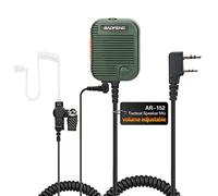 BaoFeng Micrófono de Altavoz Ajustable de Volumen de Grado Militar con Receptor de 3,5 mm, Solo Escucha, Auricular de Tubo acústico de vigilancia AR-152 UV-5R DM-32 UV-32 BF-F8HP Pro Accesorios de