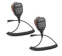 BAOFENG Micrófono de radio, micrófono de policía de hombro remoto UV-5R BF-F8HP 5RM UV-21R K5PLUS UV-17R TIDRADIO TD-H3 TD-H8 Quansheng UV-K5 walkie Talkie Micrófono de altavoz de mano (gris, paquete