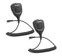 BAOFENG Micrófono de radio, micrófono de policía de hombro remoto UV-5R BF-F8HP 5RM UV-21R K5PLUS UV-17R TIDRADIO TD-H3 TD-H8 Quansheng UV-K5 walkie Talkie Micrófono de altavoz de mano (negro, paquete