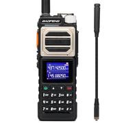 BAOFENG Radio UV-25, walkie-Talkie de Largo Alcance Tri-Power de 10 W, Receptor multibanda UHF/VHF/FM, batería de 5200 mAh, Antena de Cuello de Cisne