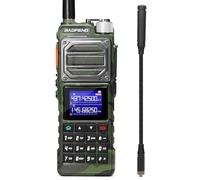 BAOFENG Radio UV-25, walkie-Talkie de Largo Alcance Tri-Power de 10 W, Receptor multibanda UHF/VHF/FM, batería de 5200 mAh, Antena táctica de Cuello de Cisne