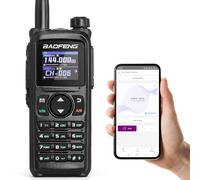 BAOFENG UV-28 Plus Radioaficionado navegación GPS 10W, programación por aplicación, Receptor multibanda de Radio bidireccional de Banda Dual, 1000 Canales, Pantalla 1,77", 2800mAh batería