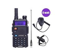 Baofeng UV-5R 8W Walkie Talkie de alta potencia Radio bidireccional portátil CB de 8 vatios con largo alcance de 10 km