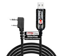 BAOFENG UV-5R FTDI - Cable de programación USB para radio de jamón UV-5R Mini BF-F8HP 5RM UV-5G Plus K5PLUS DM32 UV32 AR-152 GM-15PRO GM21 BF-888S, compatible con Windows, Mac, Ubuntu OS