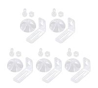 BaoFufc 5 clips divisores de acuario con ventosas, soportes de gel de sílice para tanques de peces, soporte divisor, soporte de clip divisor, ventosas para acuario