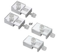 BaoFufc Abrazadera de aleación de aluminio para acuario, 2 piezas, para red antisalto, soporte de cubierta de peceras, fijador de soporte de 1.6 x 0.9 x 0.5 pulgadas, cubierta de red antisalto,