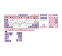 BaoFufc Allover PBT - Tecla subtitulada de 5 lados con 134 teclas Hana Theme XDA Perfil para interruptores MX 61/87/104/108 Novedad Xda Profile Pbt Keycaps